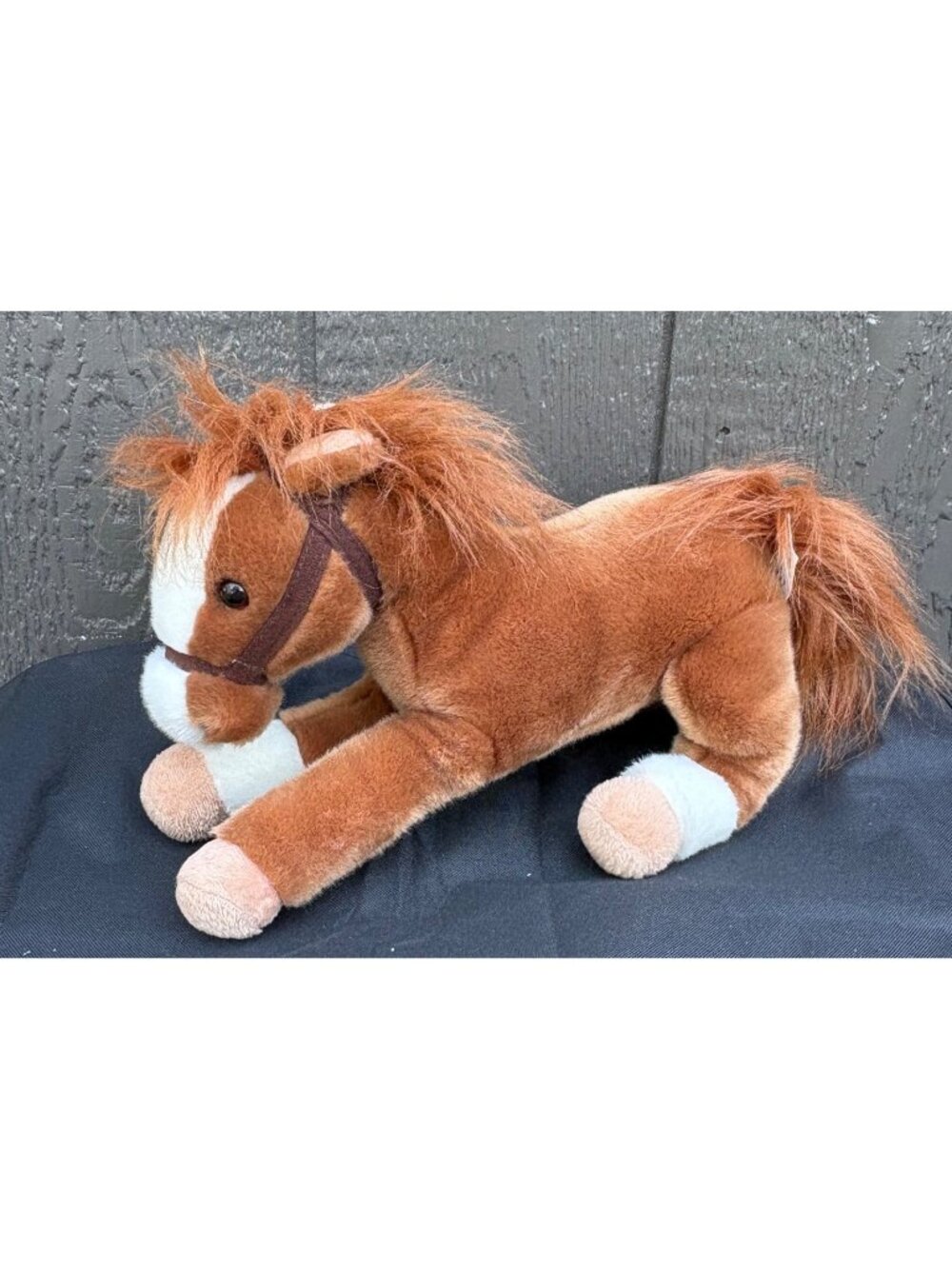 Wells Fargo Legendary Pony Plush Horse Mack 2012 Brown & White Stuffed Animal